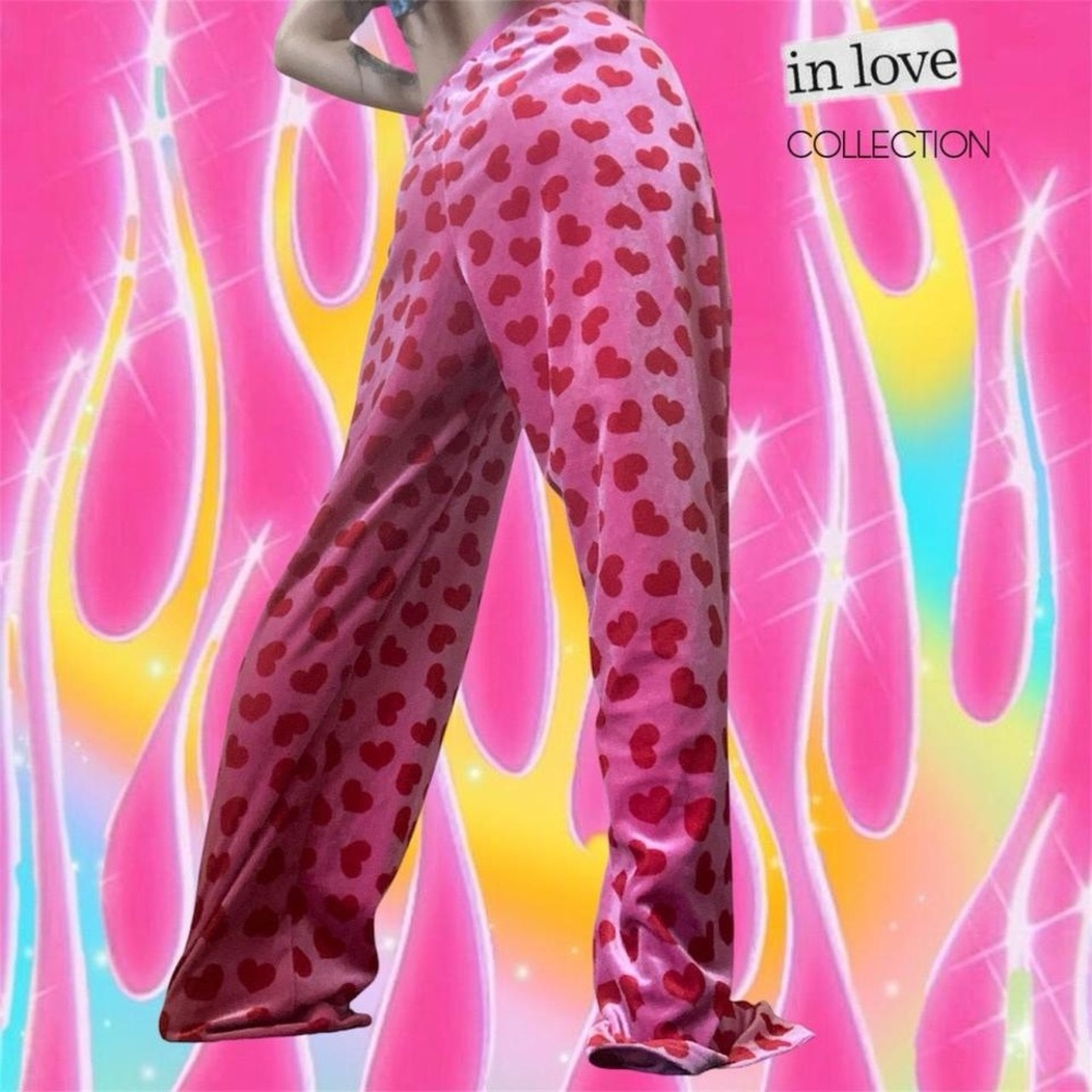 Sugar Thrillz by Dolls Kill Y2k Styled Loyal Maneater Velour Pants